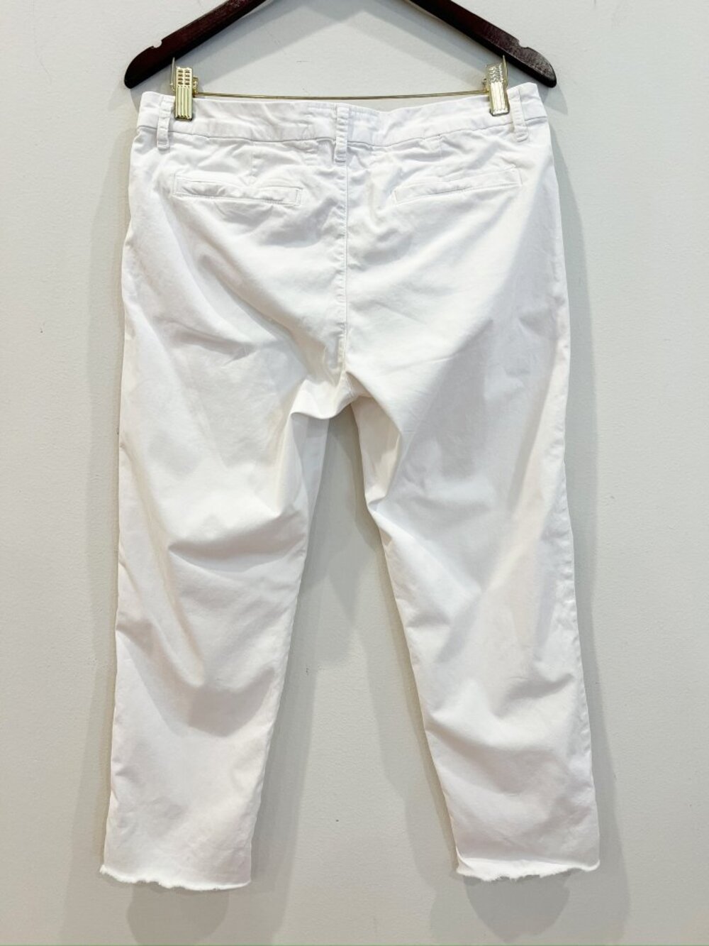 Frank Eileen Wicklow Pants Womens 10 Blackstone Chalk The Italian Chino Casual - Picture 2 of 11
